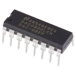 Texas Instruments, DAC 8 bit- ±1LSB Parallel, 16-Pin MDIP