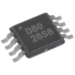 Texas Instruments, DAC 16 bit-, 200ksps, ±0.5%FSR Serial (SPI/QSPI/Microwire), 8-Pin MSOP