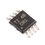 Texas Instruments, DAC 16 bit-, 200ksps, ±0.5%FSR Serial (SPI/QSPI/Microwire), 8-Pin MSOP