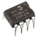 Microchip, DAC Dual 12 bit- ±2%FSR Serial (SPI/Microwire), 8-Pin PDIP