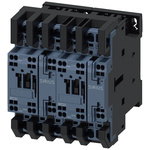 Siemens Reversing Contactor, 110 V ac Coil, 3-Pole, 17 A, 7.5 kW, 3NO