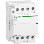 Schneider Electric Contactor, 240 V ac Coil, 4-Pole, 63 A, 4NO