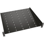 APW Black Cantilever Shelf 2U, 255mm x 483mm