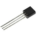 onsemi BC547CBU NPN Transistor, 100 mA, 45 V, 3-Pin TO-92