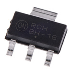 onsemi BCP56-16T1G NPN Transistor, 1 A, 80 V, 3 + Tab-Pin SOT-223