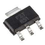 Diodes Inc FZT851TA NPN Transistor, 6 A, 60 V, 3 + Tab-Pin SOT-223