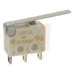 SPDT-CO Plunger Microswitch, 5 A