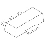 Nexperia BCX55,115 NPN Transistor, 1 A, 60 V, 3-Pin SOT-89