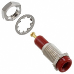 Cinch Connectors Red Female Test Socket - Solder Termination, 10A
