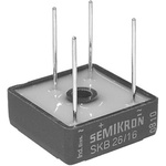 Semikron Bridge Rectifier, 18A, 1600V, 4-Pin