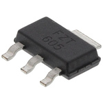 Diodes Inc FZT605TA NPN Darlington Transistor, 1.5 A 120 V HFE:500, 3 + Tab-Pin SOT-223