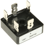 Vishay Bridge Rectifier, 25A, 400V, 3-phase, 5-Pin