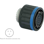 Souriau, 8D 3 Way MIL Spec Circular Connector Plug, Socket Contacts,Shell Size 09, Screw Coupling, MIL-DTL-38999