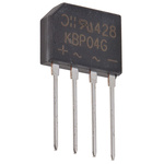 Diodes Inc Bridge Rectifier, 1.5A, 400V, 4-Pin