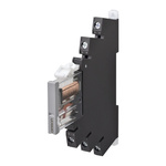 Omron, 110V ac Coil Non-Latching Relay SPDT, 50mA Switching Current DIN Rail,  Single Pole