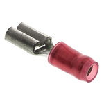 TE Connectivity, PIDG FASTON .197 Red Insulated Spade Connector, 5 x 0.8mm Tab Size, 0.3mm² to 1mm²