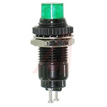 Dialight Green Indicator, Solder Turret Termination, 14 V dc, 9.53mm Mounting Hole Size