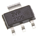 P-Channel MOSFET, 450 mA, 60 V, 3-Pin SOT-223 Diodes Inc ZVP2106GTA