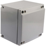 Rose CombiBox 1, Grey Glass Fibre Reinforced Thermoset Polyester, Graphite Enclosure, IP66, Flanged, 177 x 177 x 145mm