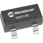 N-Channel MOSFET, 72 mA, 350 V Depletion, 3-Pin SOT-23 Microchip DN3135K1-G