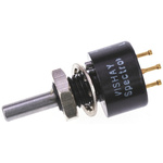 Vishay 1 Gang Rotary Wirewound Potentiometer with an 3.18 mm Dia. Shaft - 1kΩ, ±5%, 2W Power Rating, Linear, Panel Mount