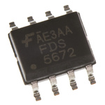 N-Channel MOSFET, 12 A, 60 V, 8-Pin SOIC onsemi FDS5672