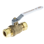 RS PRO Brass Reduced Bore Ball Valve 2 Way