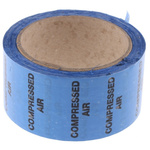 RS PRO Blue PP, Vinyl Pipe Marking Tape, text Compressed Air, Dim. W 50mm x L 33m