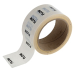 RS PRO White PP, Vinyl Pipe Marking Tape, text Flow, Dim. W 50mm x L 33m