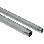 RS PRO Threaded Steel & Stainless Steel Pipe, 2m Long, 47.8mm Nominal Outer Diameter, 1-1/2 in BSPT Connection