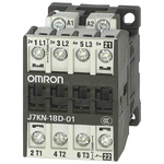 Omron Contactor, 230 VAC Coil, 3-Pole, 18 A, 7.5 kW, 3NO + 1NC