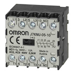 Omron Contactor, 110 VAC Coil, 3-Pole, 5 A, 2.2 kW, 3NC + 1NO