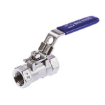 RS PRO Stainless Steel High Pressure Ball Valve 1/4 in BSPP 2 Way