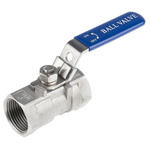 RS PRO Stainless Steel High Pressure Ball Valve 1 in BSPP 2 Way
