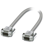 Phoenix Contact D-Sub 9-Pin to D-Sub 9-Pin Male Cable & Connector, 25 V ac, 60 V dc
