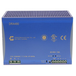 Chinfa DRA480 Switch Mode DIN Rail Panel Mount Power Supply 90 → 264V ac Input Voltage, 48V dc Output Voltage,