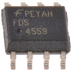 Dual N/P-Channel MOSFET, 3.5 A, 4.5 A, 60 V, 8-Pin SOIC onsemi FDS4559_F085