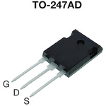 N-Channel MOSFET, 17.4 A, 800 V, 3-Pin TO-247AD Vishay SIHW21N80AE-GE3