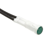 Arcolectric Green neon Indicator, Lead Wires Termination, 230 V ac, 8mm Mounting Hole Size