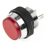 Signal Construct Red Indicator, Tab Termination, 24 → 28 V, 16mm Mounting Hole Size