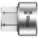 Wera 1/4 in Drive 12mm Standard Socket, 6 point, 18 mm Overall Length