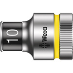Wera 1/2 in Drive 10mm Standard Socket, 6 point, 37 mm Overall Length