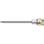 Wera 1/2 in Drive Bit Socket, Hex Bit, 4mm, 140 mm Overall Length