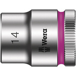 Wera 3/8 in Drive 14mm Standard Socket, 6 point, 29 mm Overall Length