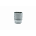 Teng Tools 1/2 in Drive 25mm Standard Socket, 12 point, 40 mm Overall Length