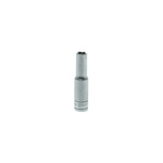 Teng Tools 1/4 in Drive 6mm Deep Socket, 6 point, 49.5 mm Overall Length