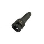 SAM 1/4 in Drive 8mm Standard Socket, 12 point, 25 mm Overall Length
