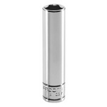 Facom 1/4 in Drive 12mm Deep Socket, 6 point, 50.5 mm Overall Length
