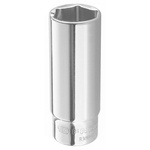 Facom 1/4 in Drive 9/32in Deep Socket, 6 point, 50 mm Overall Length