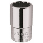 Facom 3/8 in Drive 1mm Standard Socket, 12 point, 33 mm Overall Length